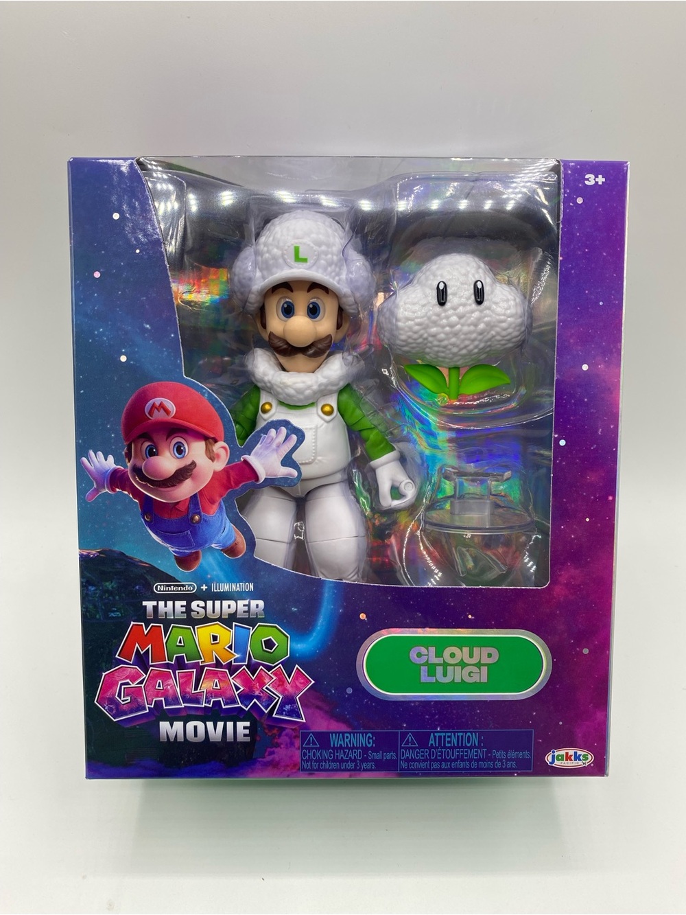Super Mario Galaxy Movie Wave 2 CLOUD LUIGI Figure Jakks Pacific NEW